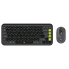 Image de Logitech POP Icon Combo - Ensemble clavier et souris - sans fil - Bluetooth LE - QWERTY - Nordique (Danois/Finnois/Norvégien/Suédois) - graphite, vert
