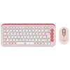 Image de Logitech POP Icon Combo - Ensemble clavier et souris - sans fil - Bluetooth LE - QWERTY - Italien - rose, blanc cassé
