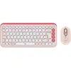 Image de Logitech Pop Icon Combo Souris Et Kb (IT, Sans fil), Clavier, Rose, Blanc