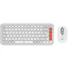 Image de Logitech Pop Icon Combo Souris Et Kb (FR, Sans fil), Clavier, Blanc