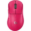 Image de Logitech Pro X S Lgt 2 Dex Souris Torpille (Filaire, Sans fil), Souris, Jaune, Pink