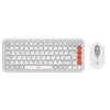 Image de Logitech POP Icon Combo - Ensemble clavier et souris - sans fil - Bluetooth LE - QWERTZ - Suisse - blanc cassé, orange