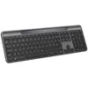 Image de Logitech Signature Slim Solar+ K980 - Clavier - full size - sans fil - Bluetooth LE - AZERTY - Belge - commutateur : interrupteurs en ciseaux - graphite