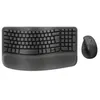 Image de Logitech Wave Keys and Lift Combo - Ensemble clavier et souris - sans fil - Bluetooth LE, 2.4 GHz - AZERTY - Français - graphite