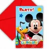Image de 6 Cartes D'Invitation+Enveloppes Mickey