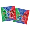 Image de Lot serviettes PJ Masks Super 33 x 33 cm 20 pièces