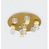 Image de Nova Luce, Plafonnier, BRILLE Plafonnier LED or 39W blanc neutre 30,5x66cm dimmable 9695600 (2400 lm)