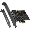 Image de Creative Sound blaster audigy fx v2 Eingebaut 5.1 Kanäle PCI-E (Mini PCI Express, PCIe), Carte son, Gris