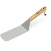 Image de Spatules à poisson Barbecook inox et bois