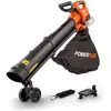 Image de Powerplus, Aspirateur + souffleur à feuilles, Aspirateur/souffleur de feuilles Dual Power sans balais 40V - batterie et chargeur exclus (Fonctionnement sur batterie, Souffleur de feuilles)