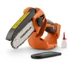Image de Mini tronçonneuse à batterie 20V POWDPG7572 - Guide de 100 mm à 14 Dents - Livré sans batterie ni chargeur