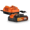 Image de Batterie et Chargeur - POWDP90620 - Batterie 2,0Ah de 20V et chargeur 2A - Pour outils de bricolage sans Fil de 20V