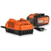 Image de Batterie Li-ion 40V 5000mAh POWDP90640 DUAL POWER + chargeur 20V/2x20V
