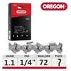 Image de Chaine de tronçonneuse 1/4 1,1mm 72 maillons entraineurs - OREGON - 24AP072E