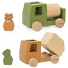 Image de Trixie Baby Kit roulotte de chantier en bois avec animaux (MQ3)