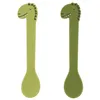 Image de 2 cuilleres en silicone - Mr. Dinosaure