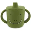 Image de Trixie Baby, Vaisselle + couverts pour enfants, Silikon Trinklernbecher Dino
