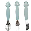 Image de Couverts 3 pièces en silicone - Mr. Shark