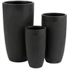 Image de Set de 3 vases argile noir Cintee
