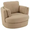 Image de Fauteuil Pivotant Design Alfredo 109cm Beige