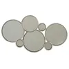 Image de Miroir Mural Design "6 Ronds" 57cm Argent