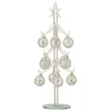 Image de Statuette Déco "Sapin & Boules Noël" 30cm Argent