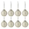 Image de Lot de 8 Boules de Noël "Serenity" 6cm Argent