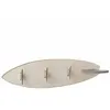 Image de Patère Murale en Bois "Surf" 66cm Beige & Argent