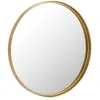 Image de Miroir Mural Rond Design "Bord Métal" 60cm Or
