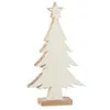 Image de Sapin de Noël en Bois "Manguier" 32cm Blanc