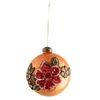 Image de Boule de noël broderie fleur en sequins