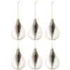 Image de Lot de 6 Boules de Noël "Plumes" 11cm Transparent