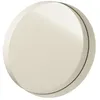 Image de Miroir Mural Rond Déco "Bord Métal" 30cm Blanc