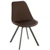 Image de Chaise Design "Hélène" 84cm Marron Foncé