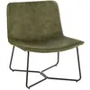 Image de Chaise lounge métal vert Livia L 71 cm
