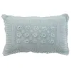 Image de Coussin Déco Dentelles 30x50cm Bleu