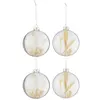 Image de Lot de 4 Boules de Noël "Brindilles" 10cm Transparent