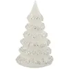 Image de Sapin de Noël Déco "Lignes Paillettes" 21cm Blanc