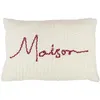 Image de Coussin Déco "Maison" 40x60cm Blanc & Rouge