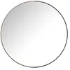 Image de Miroir rond 90x90 cm en verre et métal noir