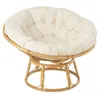 Image de Fauteuil en Rotin & Coussin "Céline" 115cm Naturel