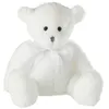 Image de Peluche Enfant "Ourson Noeud" 34cm Blanc