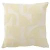 Image de Coussin Déco "Géométrique" 43x43cm Jaune Clair