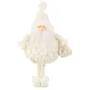 Image de Statuette Déco Père Noël "Pochon" 38cm Blanc