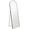 Image de Miroir sur Pied Arrondi "Lazaro" 150cm Noir