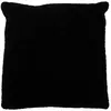 Image de Coussin Tissé en Cuir "Coleman" 45x45cm Noir