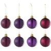 Image de Lot de 8 Boules de Noël "Cornelia" 8cm Mauve