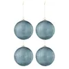 Image de Lot de 4 Boules de Noël "Perla" 12cm Bleu