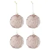 Image de Lot de 4 Boules de Noël "Rosie" 10cm Rose