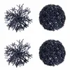 Image de Lot de 4 Boules de Noël "Corail" 10cm Bleu